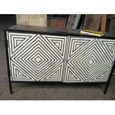 Black & White Diamond Cabinet